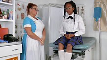 Blaire Monet and the school nurse