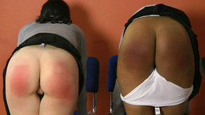 kami Robertson and Danielle Hunt bare bottom spankings